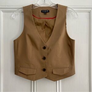 J. Crew Brown Vest Top